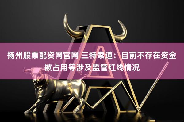 扬州股票配资网官网 三特索道：目前不存在资金被占用等涉及监管红线情况