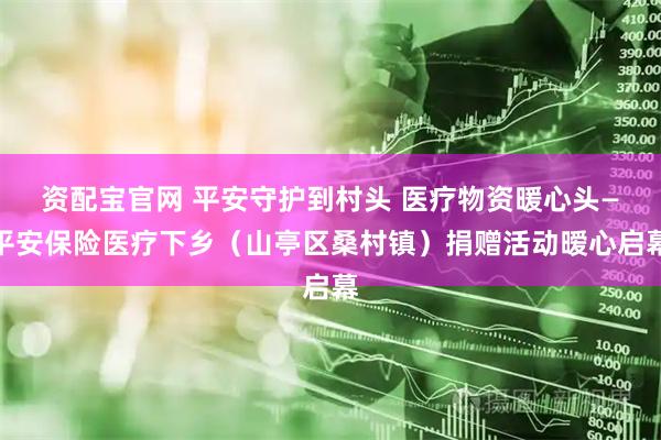 资配宝官网 平安守护到村头 医疗物资暖心头—平安保险医疗下乡（山亭区桑村镇）捐赠活动暧心启幕